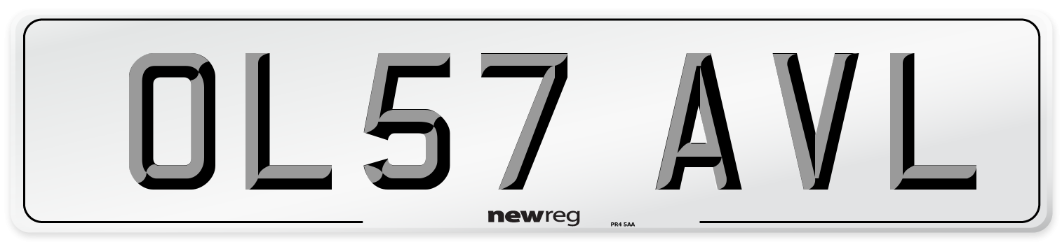 OL57 AVL Number Plate from New Reg